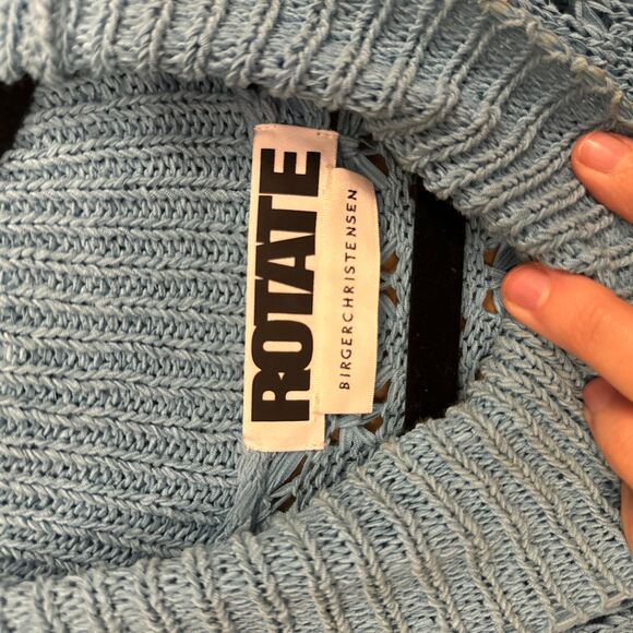 ROTATE BIRGER CHRISTENSEN Tessa Knit Dress - Ethereal Blue - Picture 6 of 10